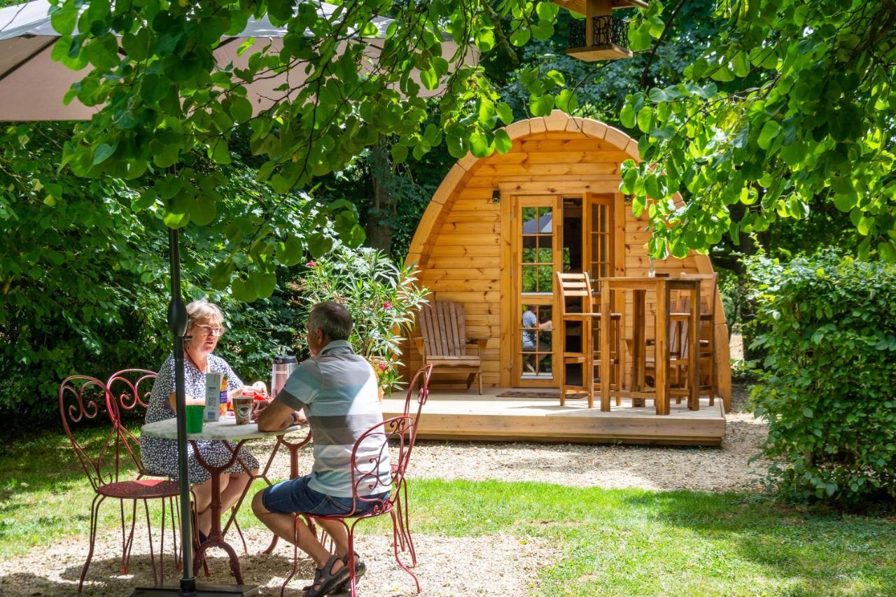 Cabane En Bois Avec Bain Nordique Asnieres-sur-Vegre Экстерьер фото